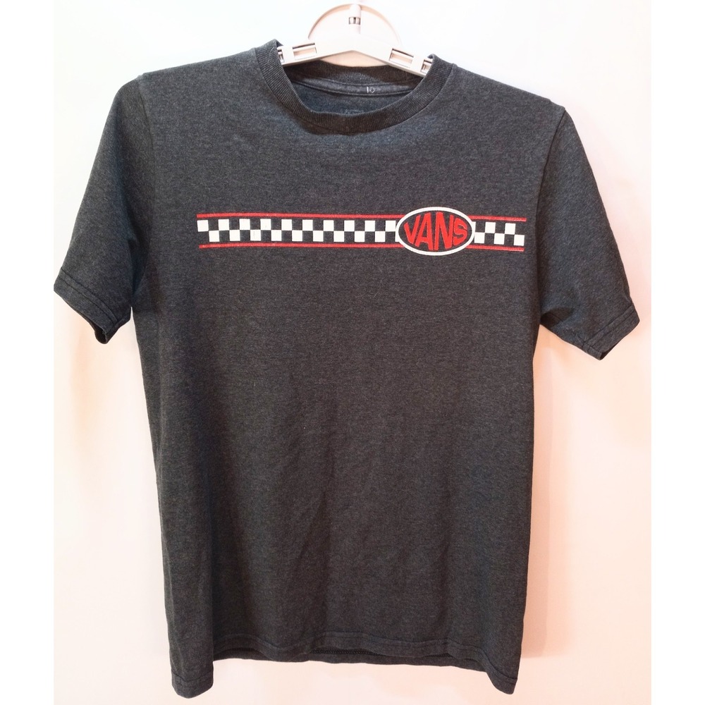 Vans Youth T-Shirt, Size Large, Charcoal Gray